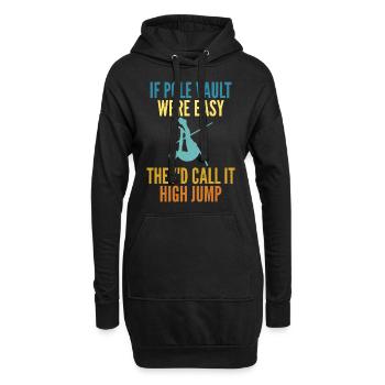 Perchiste pour le saut à la perche - Sweat-shirt à capuche long Femme - noir - Devant
