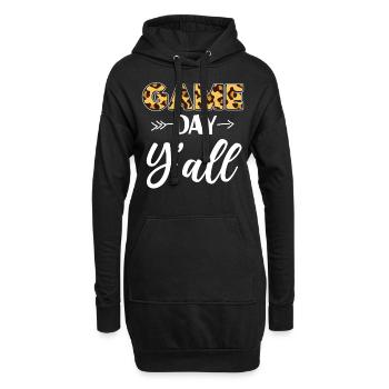 Volleyball Player Team Leopard - Hoodie-Kleid - Schwarz - Vorne