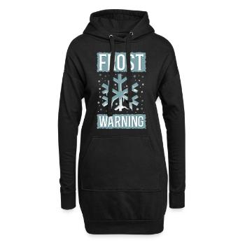 Meteorologist Weather Forecast - Hoodie-Kleid - Schwarz - Vorne
