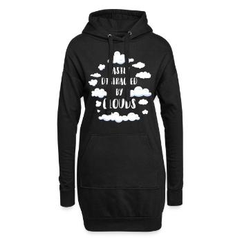 Météorologue Prévisions météorologiques - Sweat-shirt à capuche long Femme - noir - Devant