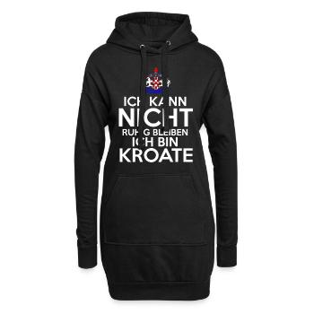 Kroatien Kroate Kroatisches - Hoodie-Kleid - Schwarz - Vorne