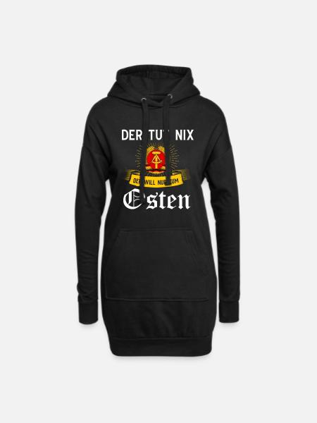 Ostdeutschland Tshirt Herren Ossi Dresden NVA DDR - Hoodie-Kleid - Schwarz