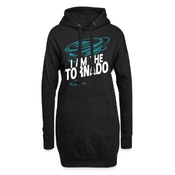 Météorologie des ouragans Storm Chaser - Sweat-shirt à capuche long Femme - noir - Devant