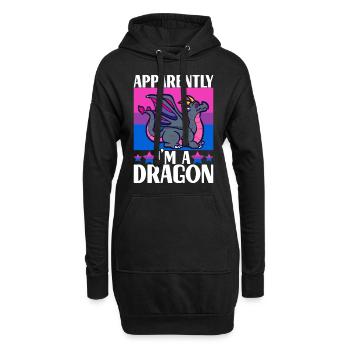 Bisexuels LGBTQ - Sweat-shirt à capuche long Femme - noir - Devant