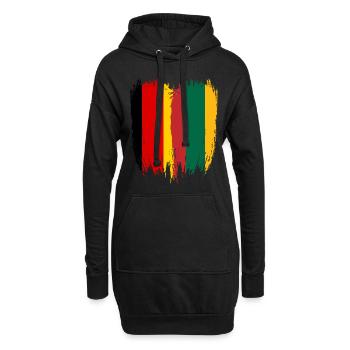 Deutschland Flagge Litauen - Hoodie-Kleid - Schwarz - Vorne