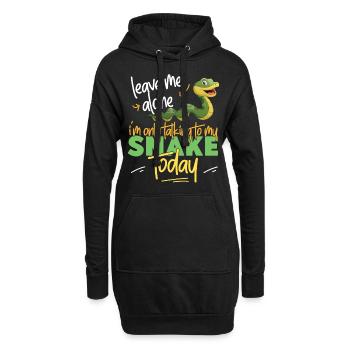 Serpent Serpent Laissez-moi tranquille Je suis - Sweat-shirt à capuche long Femme - noir - Devant