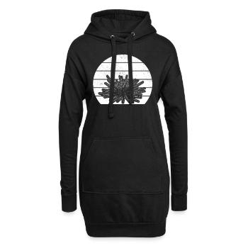 Seeigel Sonnenuntergang Seeigel-Liebhaber I - Hoodie-Kleid - Schwarz - Vorne