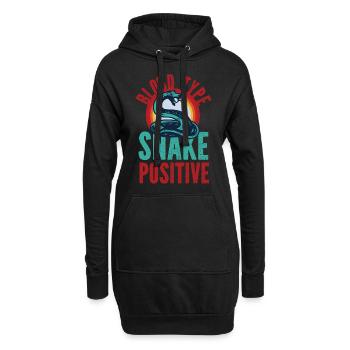 Snake Serpent Blood Type Snake - Hoodie-Kleid - Schwarz - Vorne