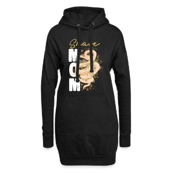 Snake Serpent Mom Mother Snake Mom - Hoodie-Kleid - Schwarz - Vorne