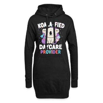 Fournisseur de services de garde d’enfants Enseignant - Sweat-shirt à capuche long Femme - noir - Devant