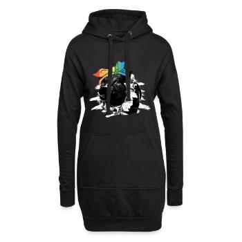 Autist Tshirt Autimus Geschenk Asperger Kinder - Hoodie-Kleid - Schwarz - Vorne