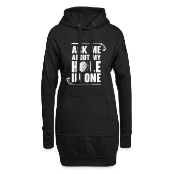 Golf Golfer Golfball Golfspieler Golfschläger - Hoodie-Kleid - Schwarz - Vorne