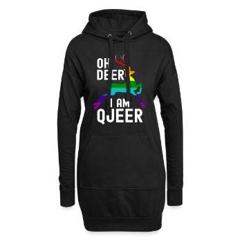Transsexuell Pride Ladyboy Herren Damen Transe - Hoodie-Kleid - Schwarz - Vorne