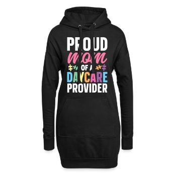 Fournisseur de services de garde d’enfants Enseignant - Sweat-shirt à capuche long Femme - noir - Devant