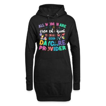 Childcare Daycare Provider Teacher - Hoodie-Kleid - Schwarz - Vorne