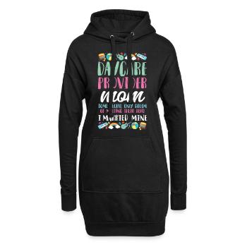 Fournisseur de services de garde d’enfants Enseignant - Sweat-shirt à capuche long Femme - noir - Devant