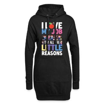 Fournisseur de services de garde d’enfants Enseignant - Sweat-shirt à capuche long Femme - noir - Devant