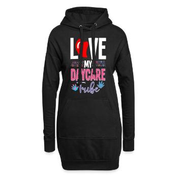 Fournisseur de services de garde d’enfants Enseignant - Sweat-shirt à capuche long Femme - noir - Devant