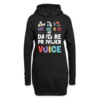 Fournisseur de services de garde d’enfants Enseignant - Sweat-shirt à capuche long Femme - noir - Devant