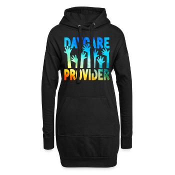 Fournisseur de services de garde d’enfants Enseignant - Sweat-shirt à capuche long Femme - noir - Devant