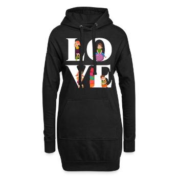 Fournisseur de services de garde d’enfants Enseignant - Sweat-shirt à capuche long Femme - noir - Devant