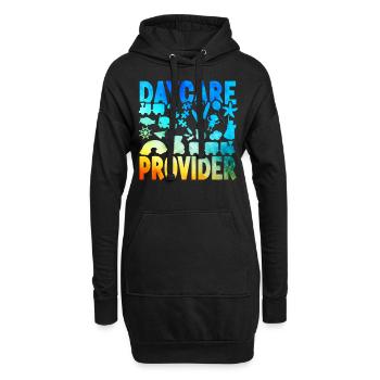 Fournisseur de services de garde d’enfants Enseignant - Sweat-shirt à capuche long Femme - noir - Devant