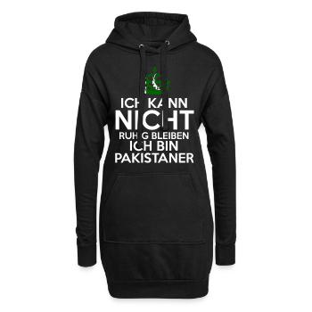Pakistan Pakistaner Pakistanisches - Hoodie-Kleid - Schwarz - Vorne
