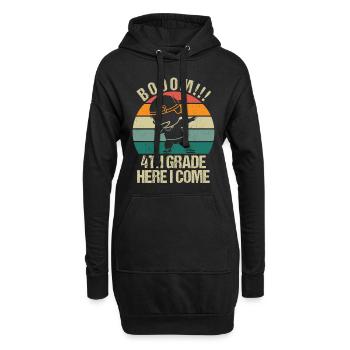 Enseignants de quatrième année pour la rentrée scolaire - Sweat-shirt à capuche long Femme - noir - Devant