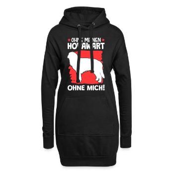 Ohne Hovawart ohne mich deutscher Bauernhund - Hoodie-Kleid - Schwarz - Vorne