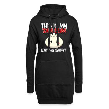Asiatisches Chinesisches Essen Dim Sum I Geschenk - Hoodie-Kleid - Schwarz - Vorne