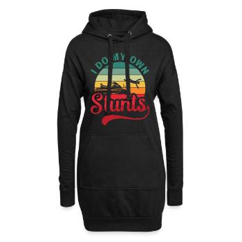 Jetski Urlaub Wassersport Sommer Coole Geschenk - Hoodie-Kleid - Schwarz - Vorne