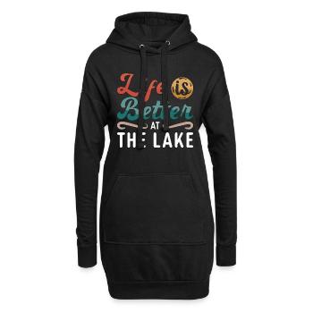 Wakeboard Wakeboarder Wakeboard Wake Cadeau - Sweat-shirt à capuche long Femme - noir - Devant