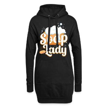 Soap Making Crafting Soap Lady - Hoodie-Kleid - Schwarz - Vorne