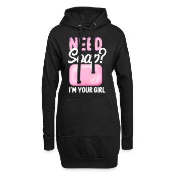 Soap Making Crafting Need Soap? - Hoodie-Kleid - Schwarz - Vorne