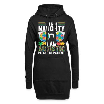 Autisme autistique Autiste - Sweat-shirt à capuche long Femme - noir - Devant