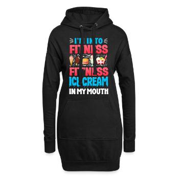 Ice Cream Cone Popsicle I'm Into - Hoodie-Kleid - Schwarz - Vorne