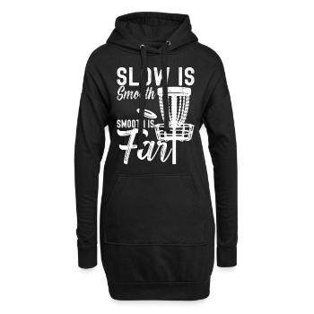 Disc Golf Disc Golfer - Hoodie-Kleid - Schwarz - Vorne