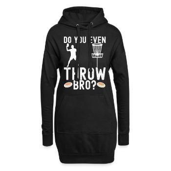 Disc Golf Disc Golfer - Hoodie-Kleid - Schwarz - Vorne