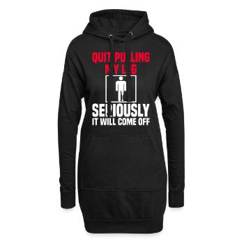 Fauteuil roulant amputé pour handicapés invalidés - Sweat-shirt à capuche long Femme - noir - Devant