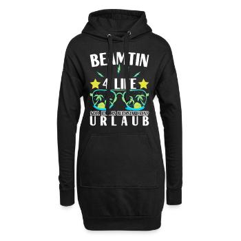 Beamter Beamtin Verbeamtung - Hoodie-Kleid - Schwarz - Vorne