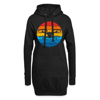 Drone Drone Pilote Drone Opérateur Quadcopter - Sweat-shirt à capuche long Femme - noir - Devant
