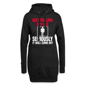 Fauteuil roulant amputé pour handicapés invalidés - Sweat-shirt à capuche long Femme - noir - Devant
