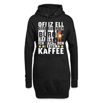 Abschiedsgeschenk Jobwechsel Kollegen - Hoodie-Kleid - Schwarz - Vorne