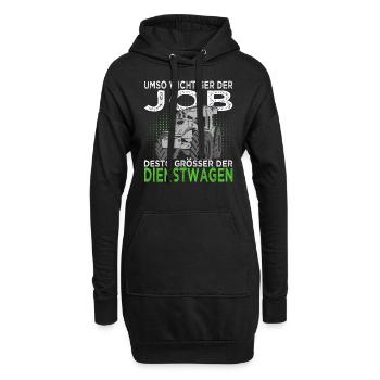 Bauern - Landwirt - Traktoren - Hoodie-Kleid - Schwarz - Vorne