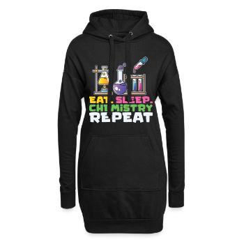 Scientifique Chimiste Physicien Physique Cadeau - Sweat-shirt à capuche long Femme - noir - Devant