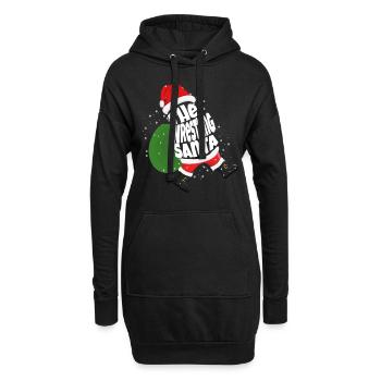 Lutteur The Wrestling Santa Claus Wrestling - Sweat-shirt à capuche long Femme - noir - Devant