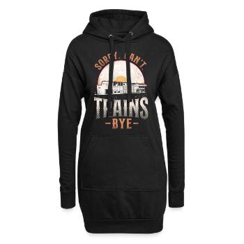 Freight Diesel Train Driver - Hoodie-Kleid - Schwarz - Vorne
