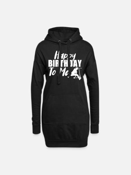 Stunt Scooter Trick Scooter Skatehalle - Hoodie-Kleid - Schwarz