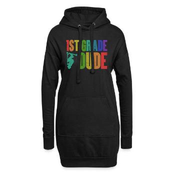 Stunt Scooter Trick Scooter Skatehalle - Hoodie-Kleid - Schwarz - Vorne