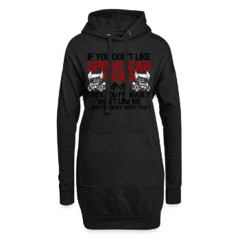 Sprint Car Racing Dicton - Sweat-shirt à capuche long Femme - noir - Devant